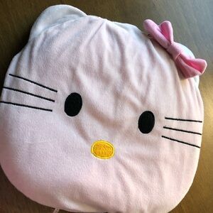 Hello Kitty Pink Pillow with Bow and opens into lite blanket